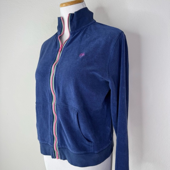 Lilly Pulitzer Y2K Velour Track Performance Jacket - Picture 9 of 11